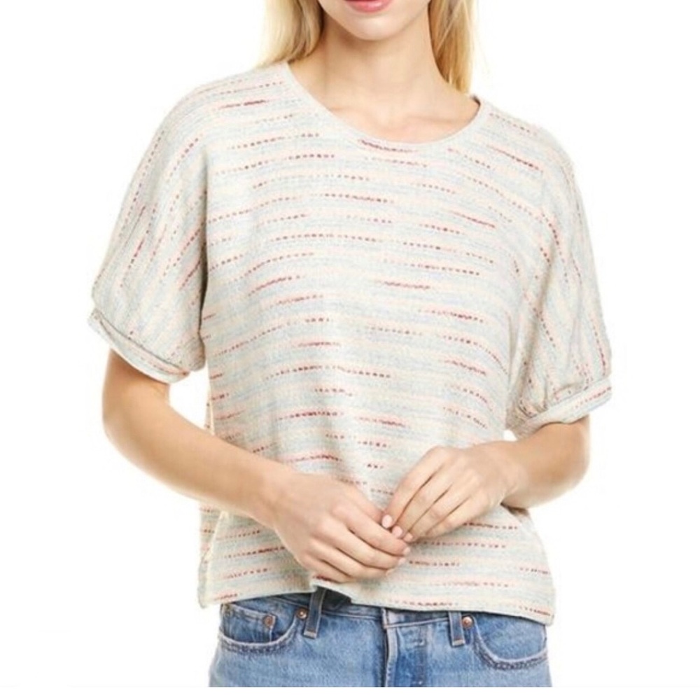 Madewell Textured Puff sleeves top Small